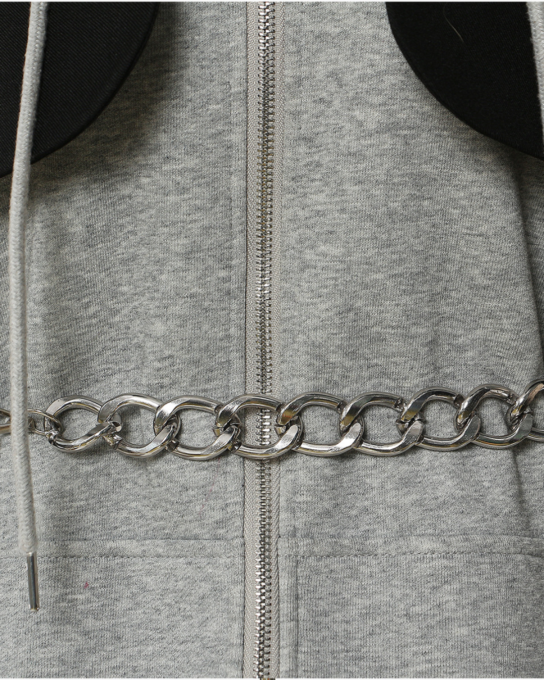 Splicing Chain Hoodie Sweater   