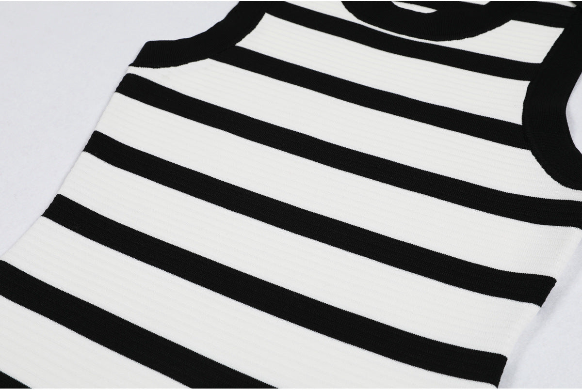 Knitted Slim Fit Figure Flattering Sleeveless Dress