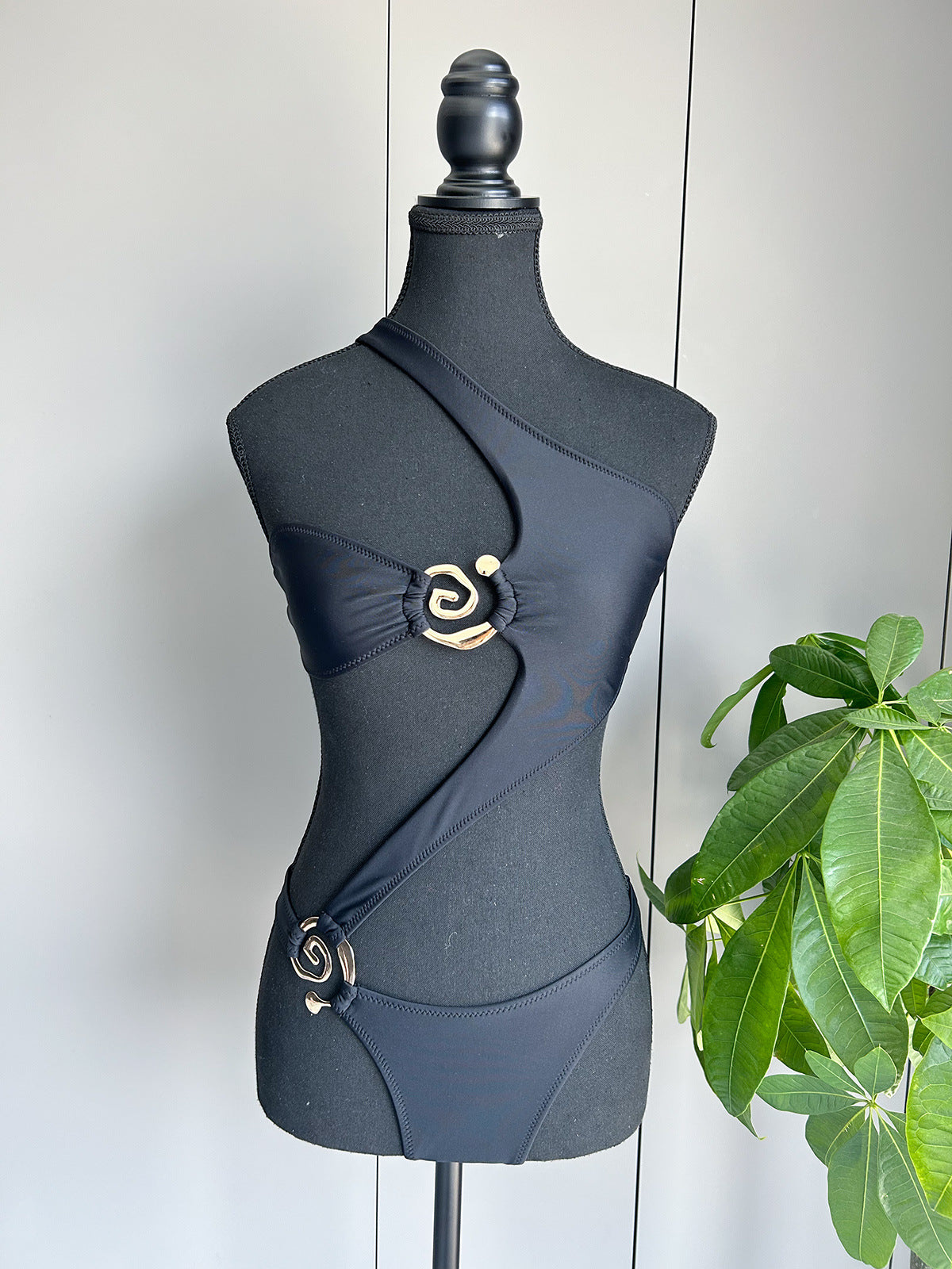 One Piece Swimsuit Women Sexy Bikini Solid Color Women Swimsuit