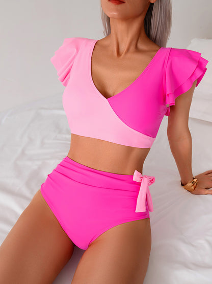 Bikini Split Swimsuit Women High Waist Swimming Trunks Bikini Swimsuit