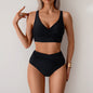 Bikini Women Sexy Split Swimsuit High Waist Swimsuit Outfit Bikini S Black