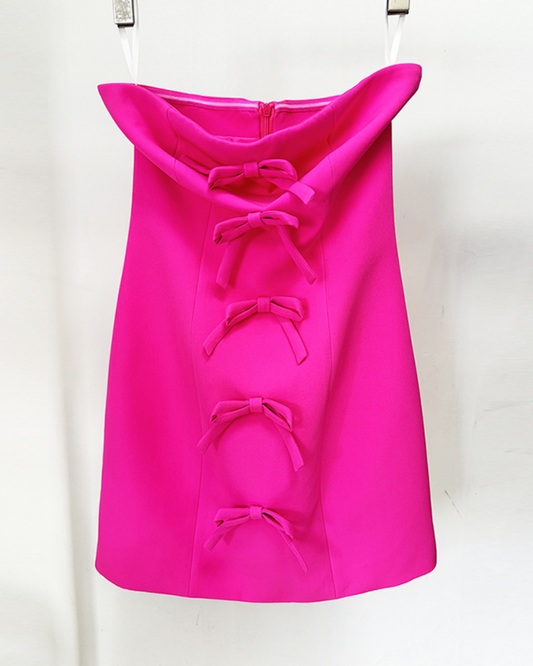 Star Fluorescent Tube Top Blazer Dress Pink Strapless dress S 