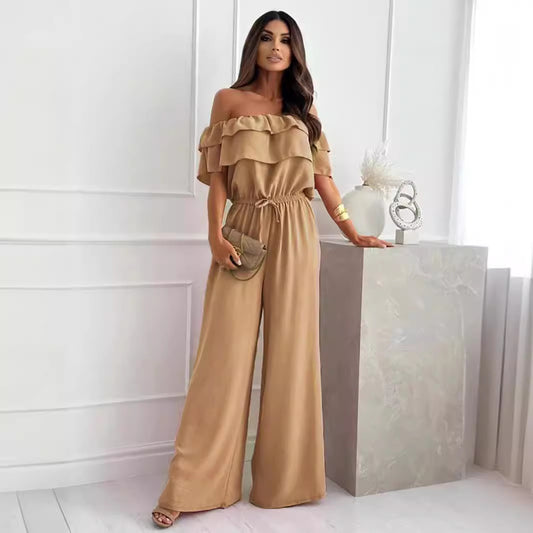Flattering Off-Shoulder Jumpsuit