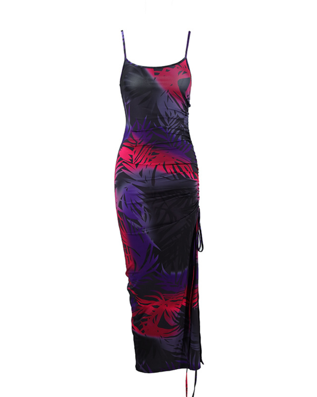 Backless Lace up Slim Maxi Dress   