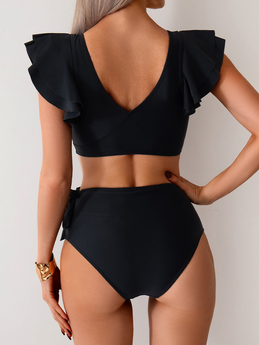 Bikini Split Swimsuit Women High Waist Swimming Trunks Bikini Swimsuit