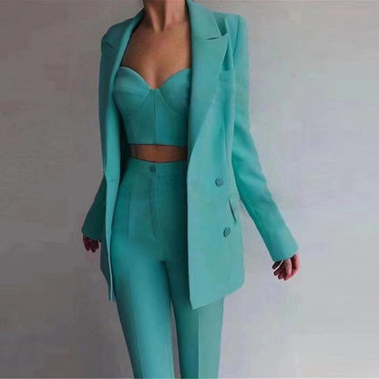 Three-Piece Blazer Set For Women
