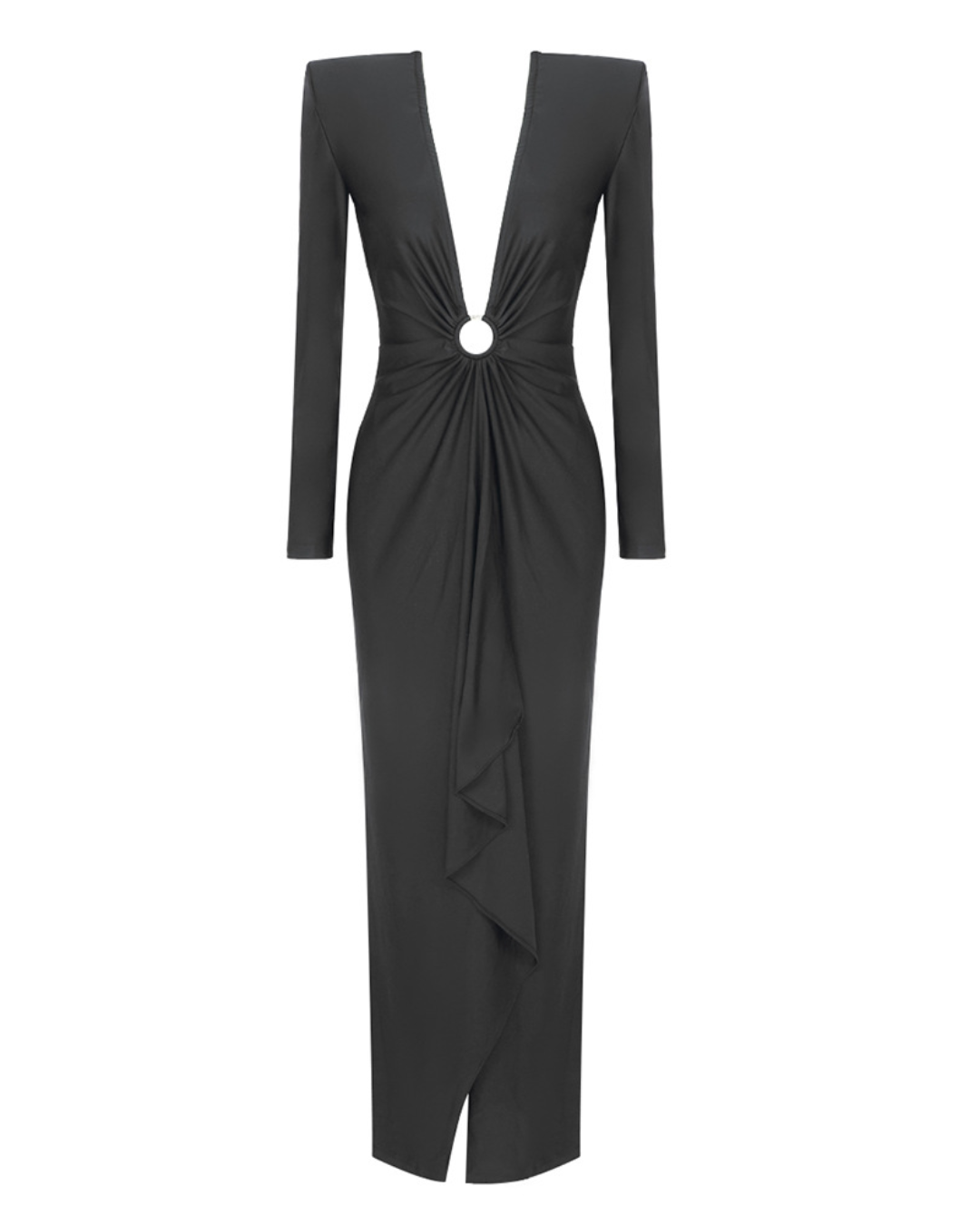 Ring V-Neck Dress   