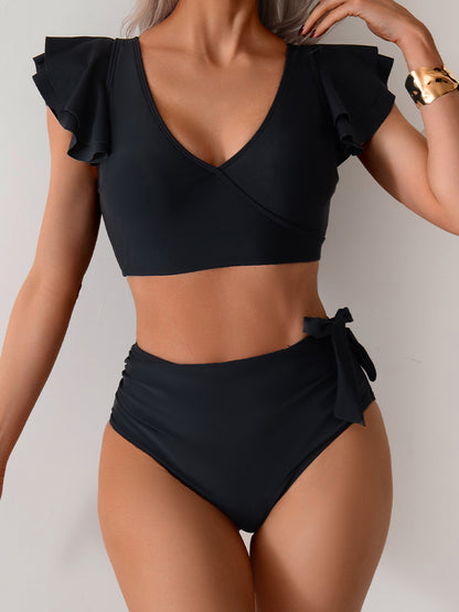 Bikini Split Swimsuit Women High Waist Swimming Trunks Bikini Swimsuit