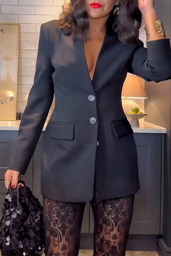 Long Sleeve Casual Loose Lace Two Piece Set S Top