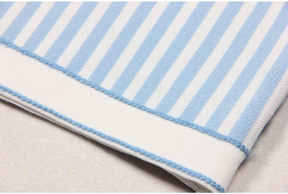 Sleeveless Knit Striped Collared pocket short Dress