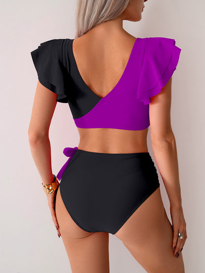 Bikini Split Swimsuit Women High Waist Swimming Trunks Bikini Swimsuit