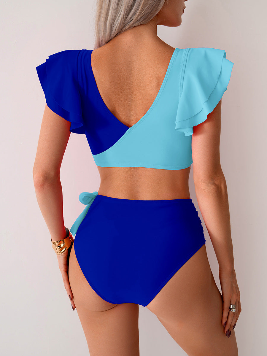 Bikini Split Swimsuit Women High Waist Swimming Trunks Bikini Swimsuit