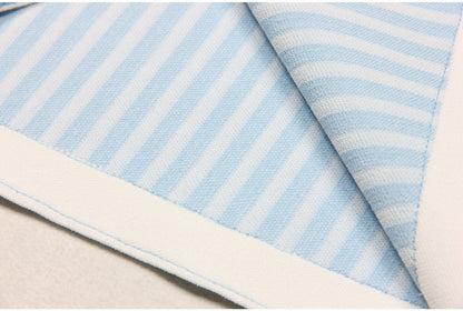 Sleeveless Knit Striped Collared pocket short Dress