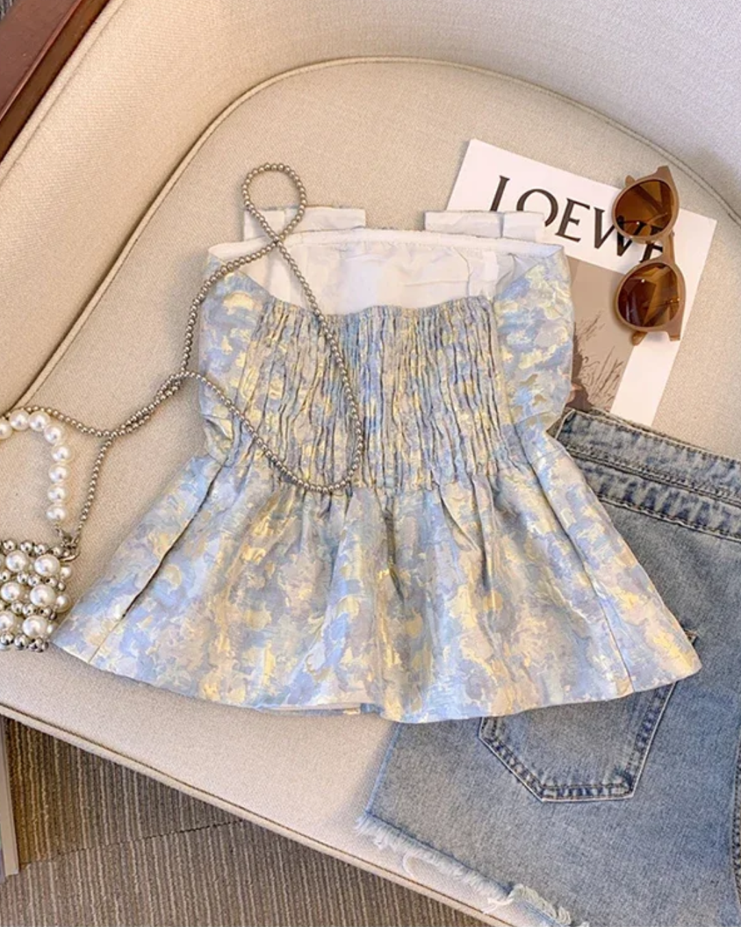 Sleeveless Crop Top Vest   