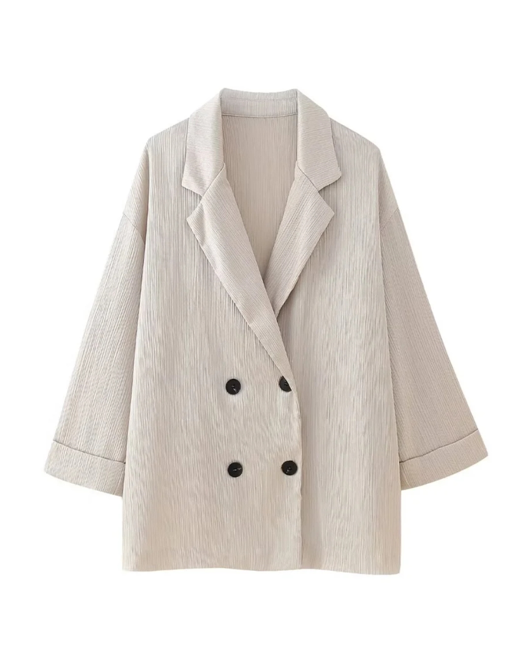 Double breasted Coat and Straight Trouser Set Jacket 1 XS 