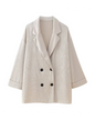 Double breasted Coat and Straight Trouser Set Jacket 1 XS 