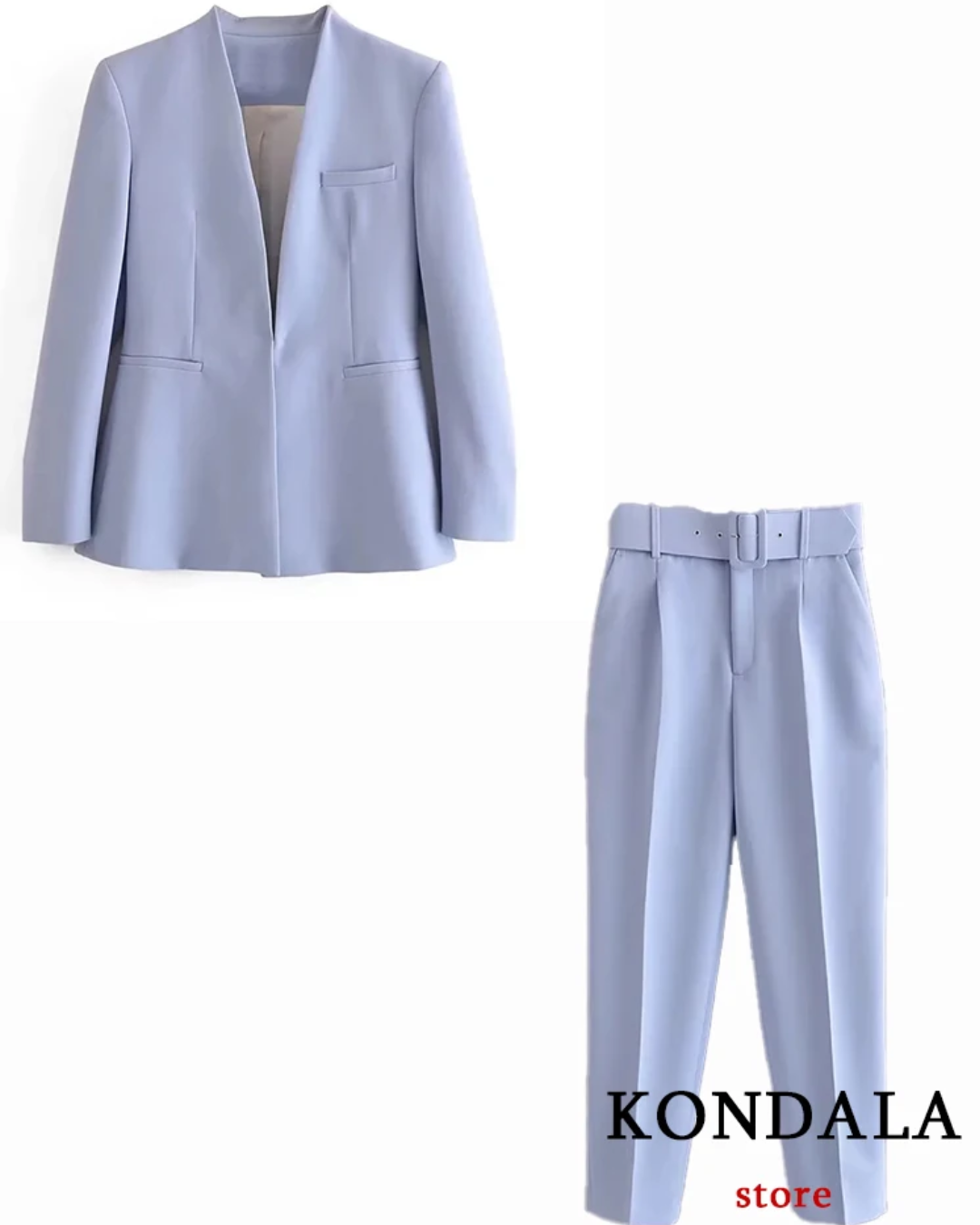 Light Blue Blazer Suit   