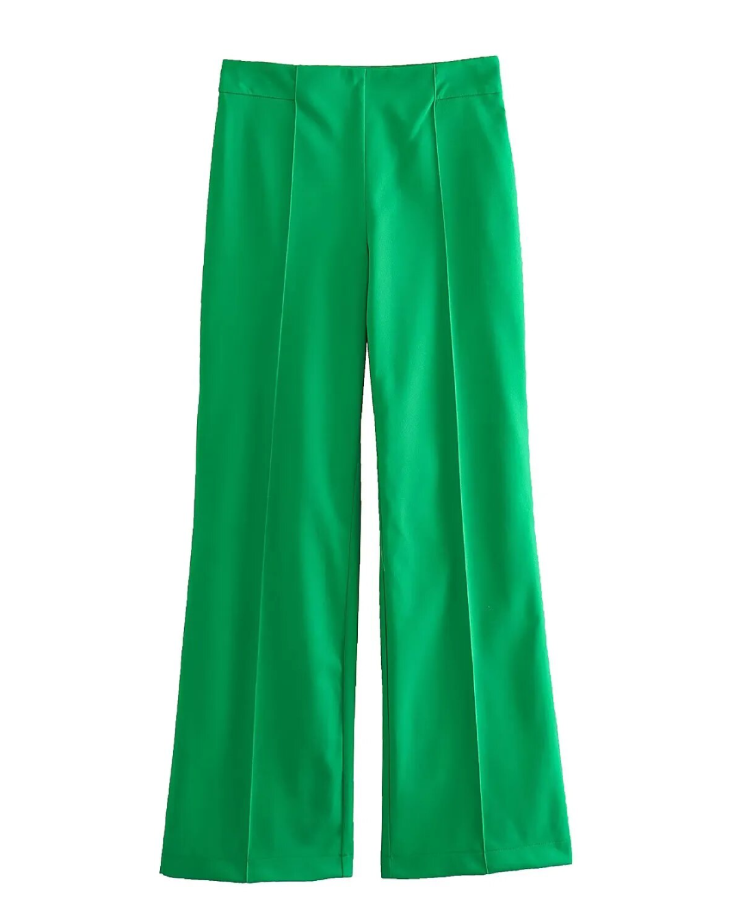 Belted Blazer Top & Pants Set Green Pant XS 