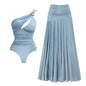 Sexy Belted Blouse Swimsuit Bikini Set set3 S