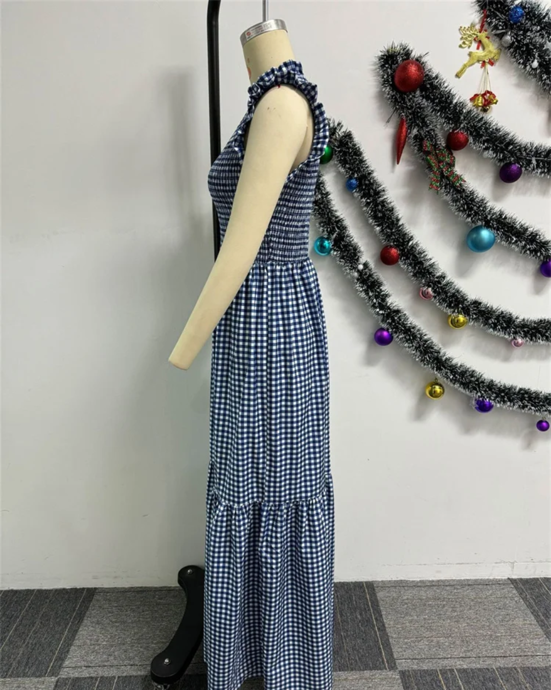 O-Neck Maxi Dress   