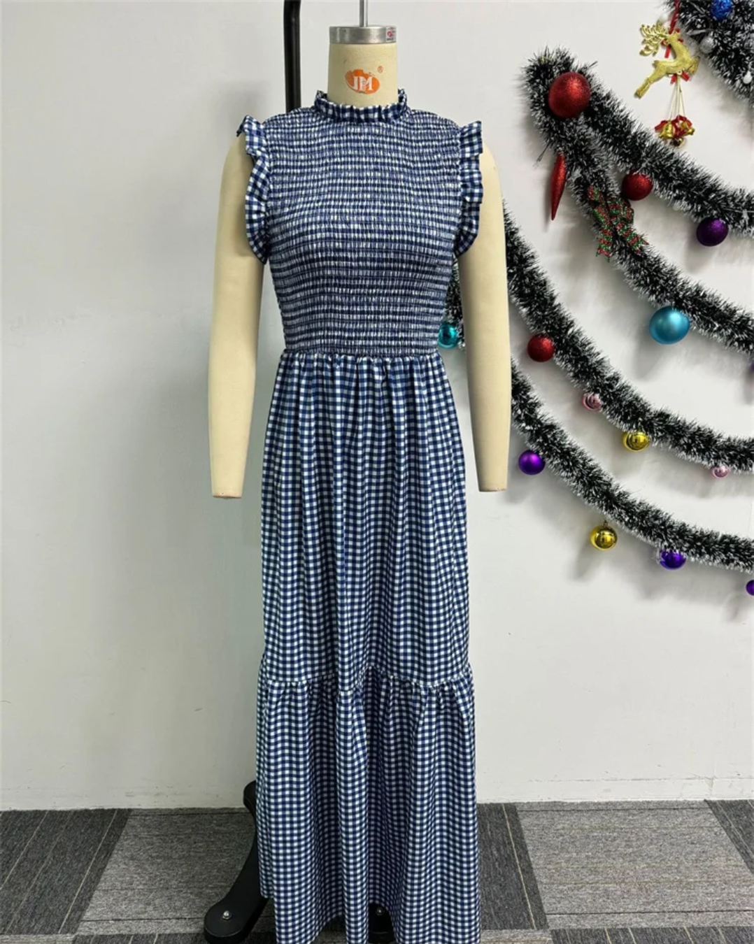 O-Neck Maxi Dress   