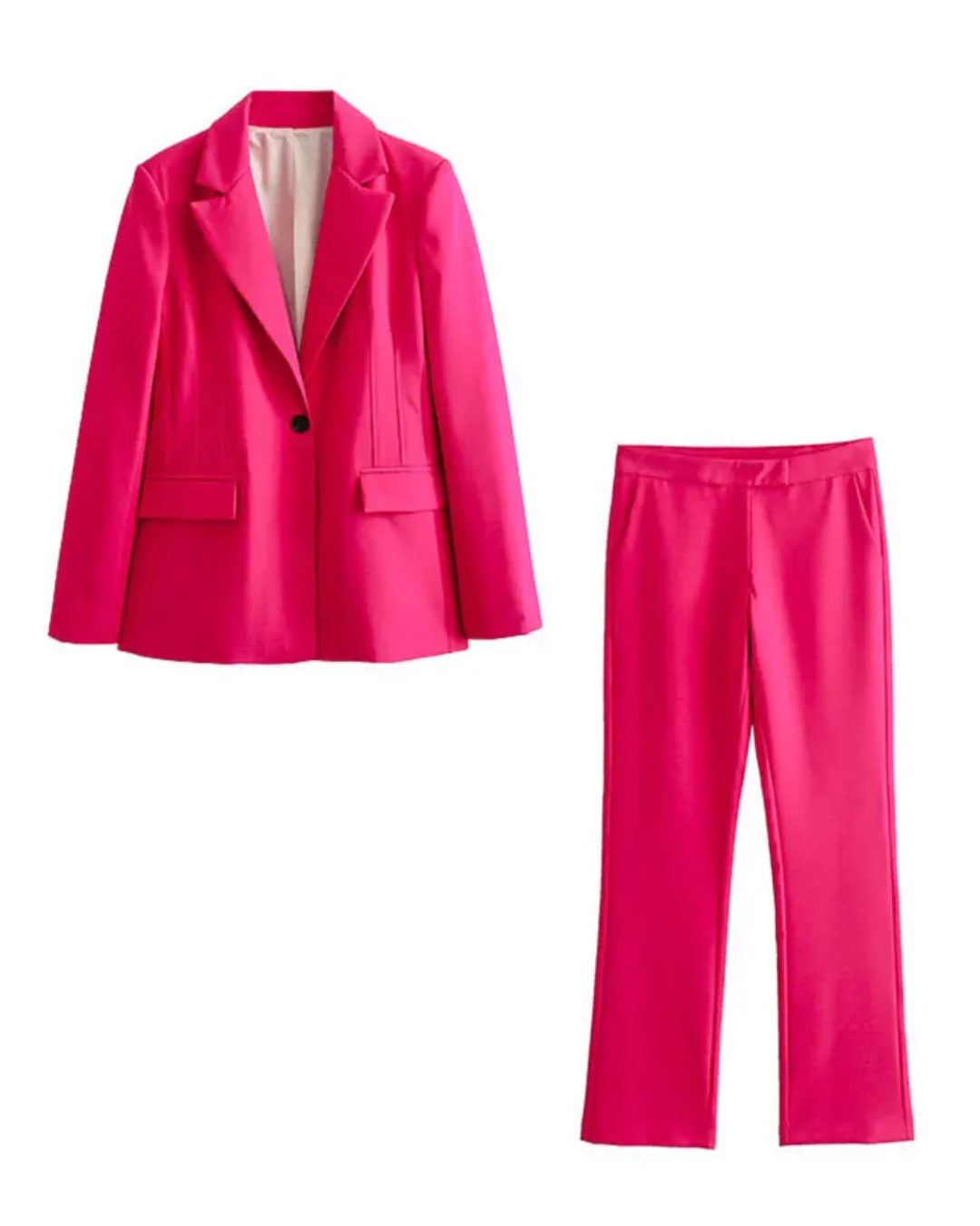 Quilted Blazer and Pants RoseRed Suit XS 