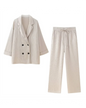 Double breasted Coat and Straight Trouser Set Two Piece Set 1 XS 