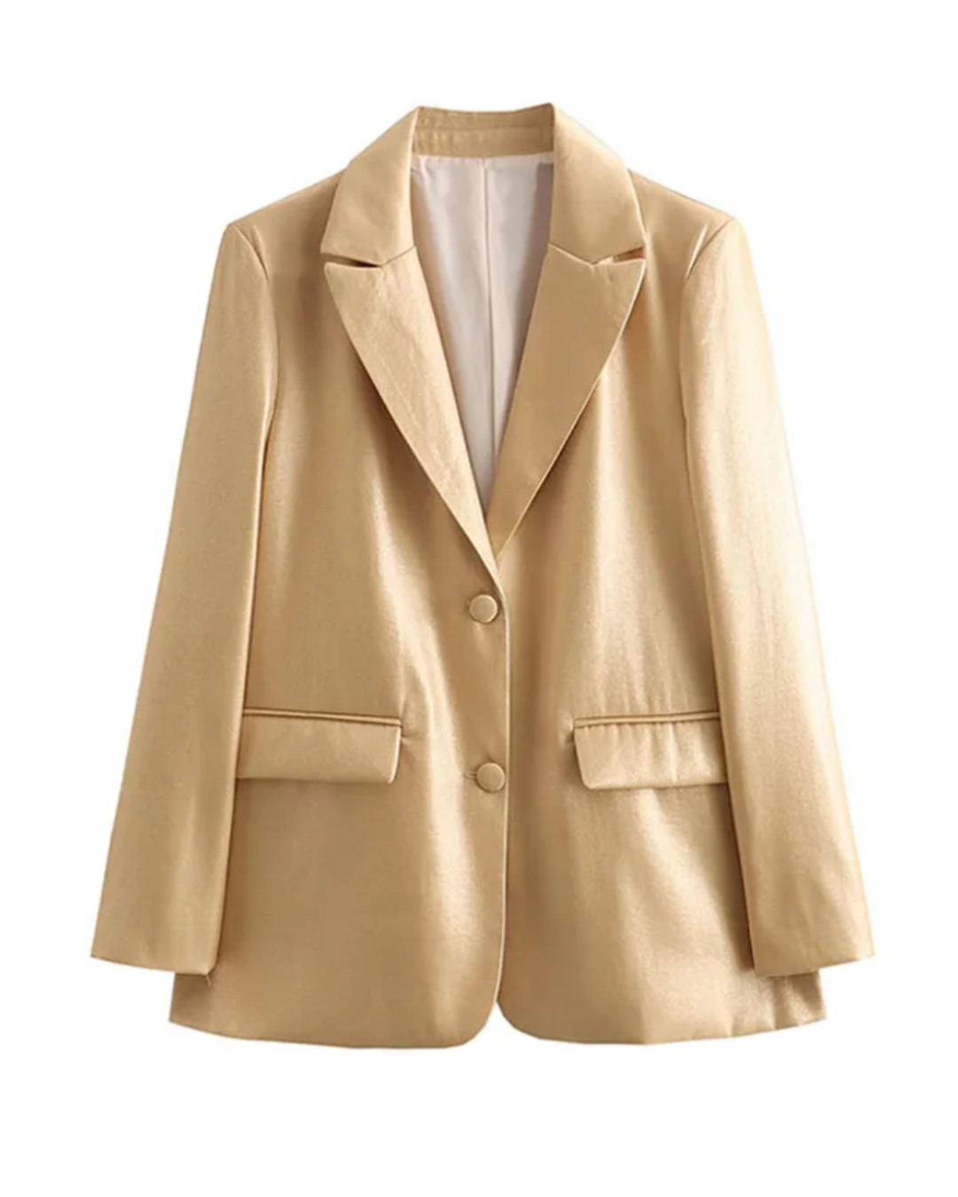 Turn-Down Collar Long Coat   