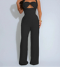 Luxe Braided Halter Jumpsuit black XL