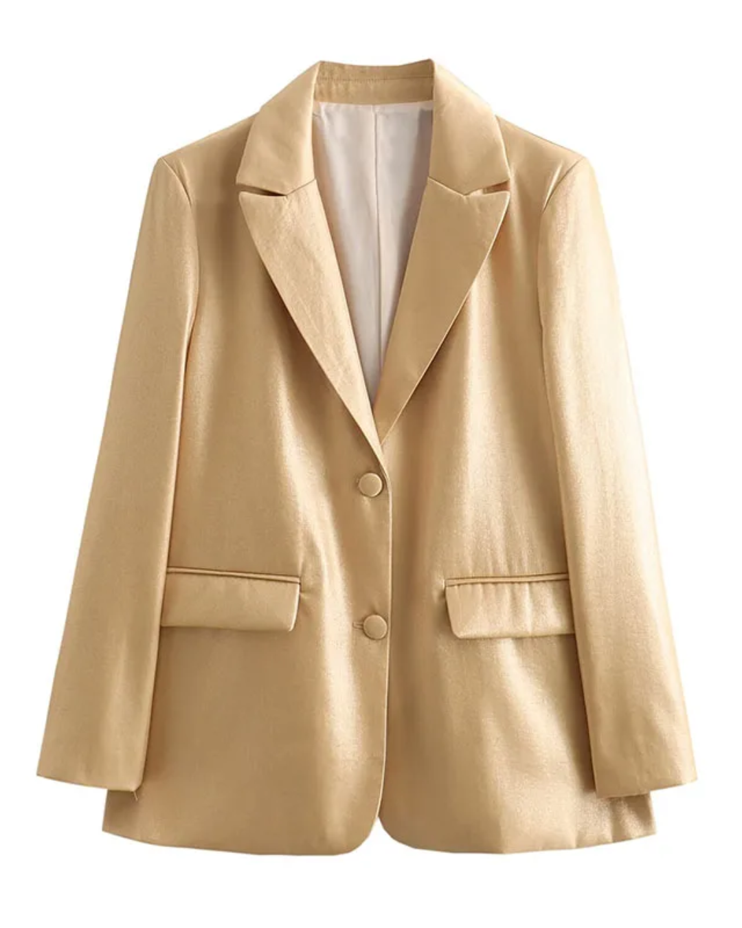 Turn-Down Collar Long Coat   