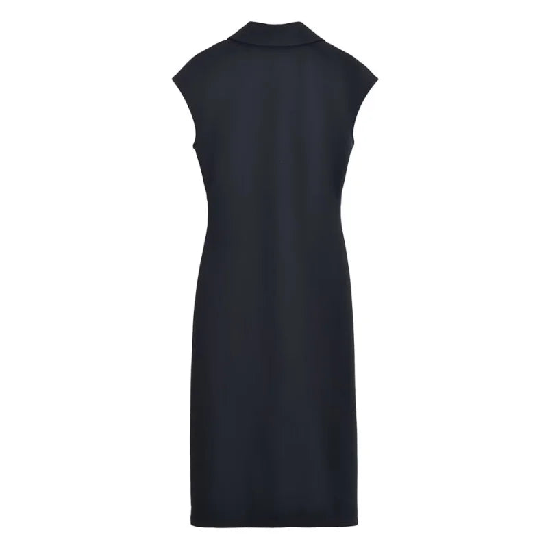 Fitted Button-Front Dress