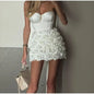 Love Corset Silk Mini Dress 01 White S