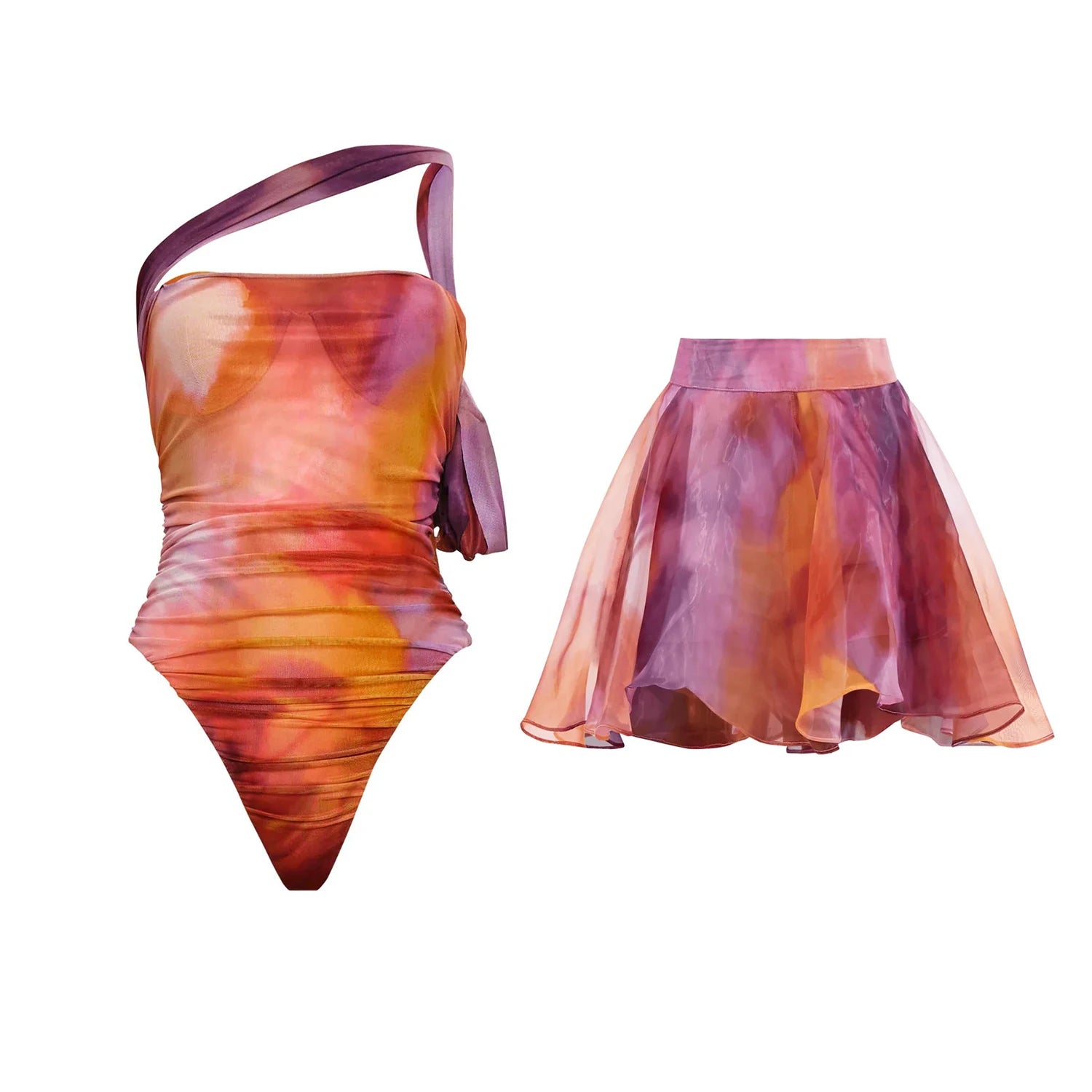 Floral Push-Up Bikini Sexy Cutout set2 M