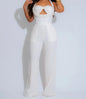 Luxe Braided Halter Jumpsuit WHITE S