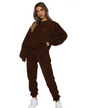 Long Sleeve 2 Piece Set Coffee S 