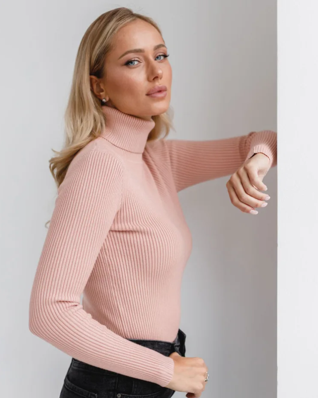 Long Sleeve Slim Turtleneck Sweater   