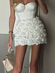 Love Corset Silk Mini Dress