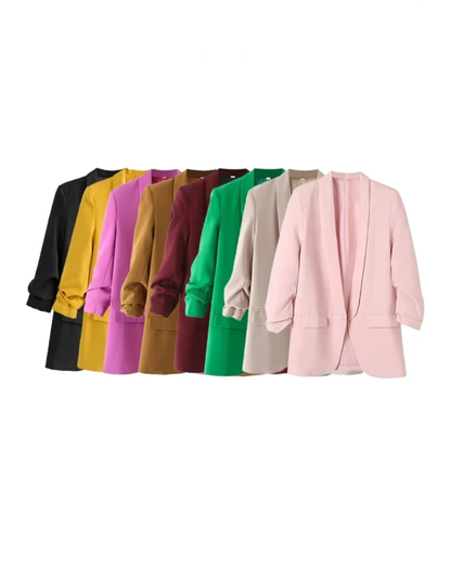 Vintage Flap Pockets Blazer   