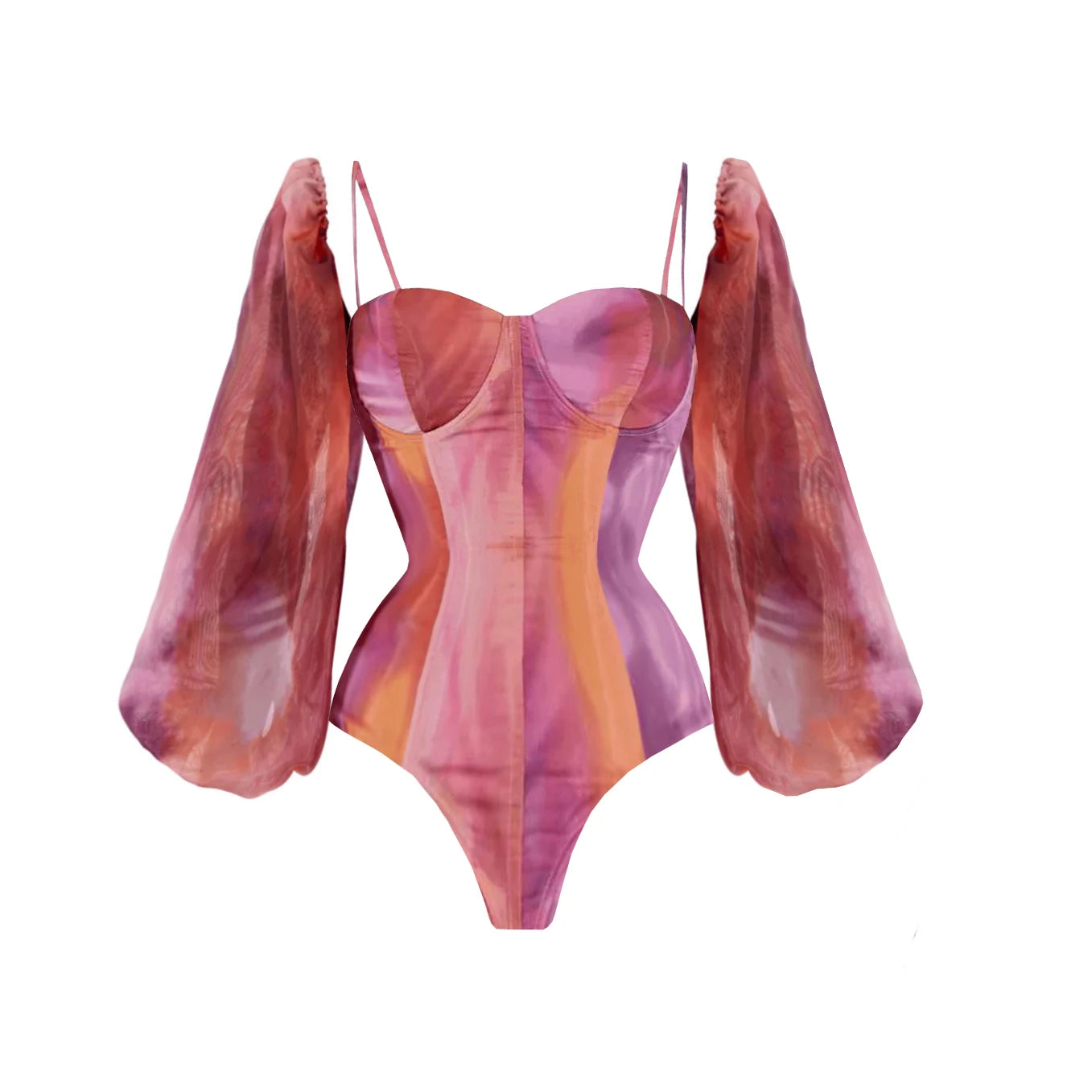 Floral Push-Up Bikini Sexy Cutout swimwear1 M