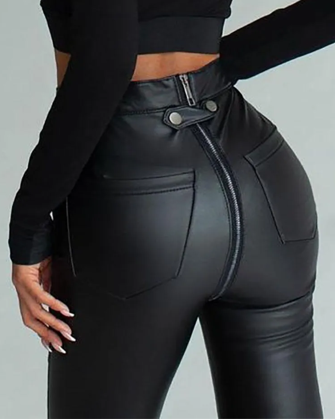 Slim High Waist Pencil Pants   