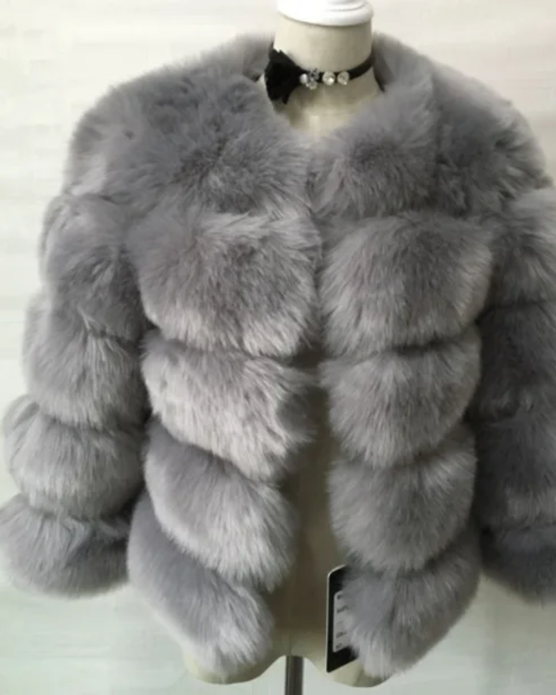 Loose Plush Faux Fur Jacket   