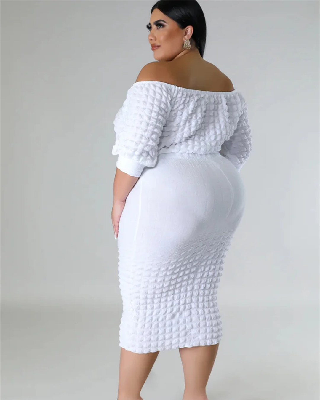 Plus Size Two Piece Skirts Outfits   