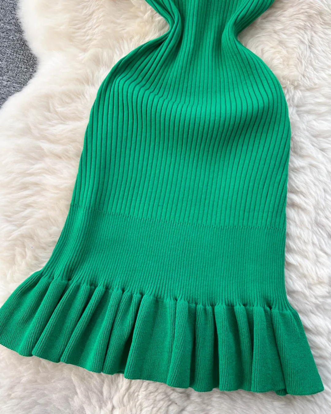 Hips Ruffles Bodycon Dress   