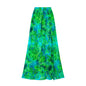Sexy Printed Brazilian Bikini Set with Skirt S Green