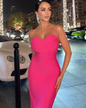 Bandage Dress Rose Red XS 