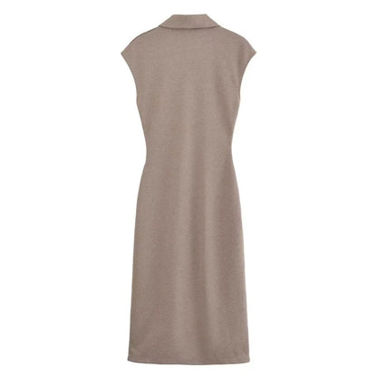 Fitted Button-Front Dress