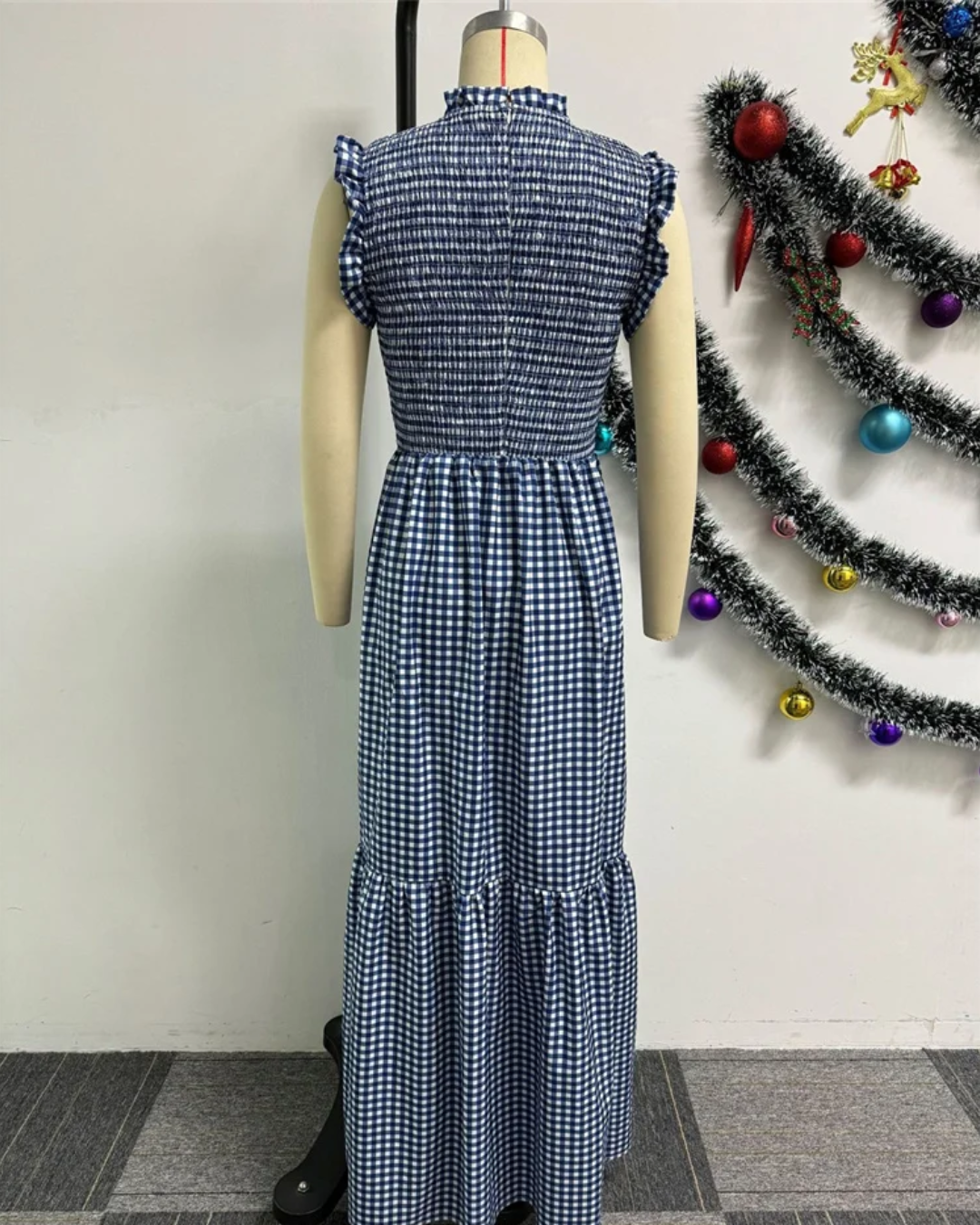 O-Neck Maxi Dress   