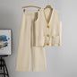 Golden Button Two Piece Set APRICOT One Size