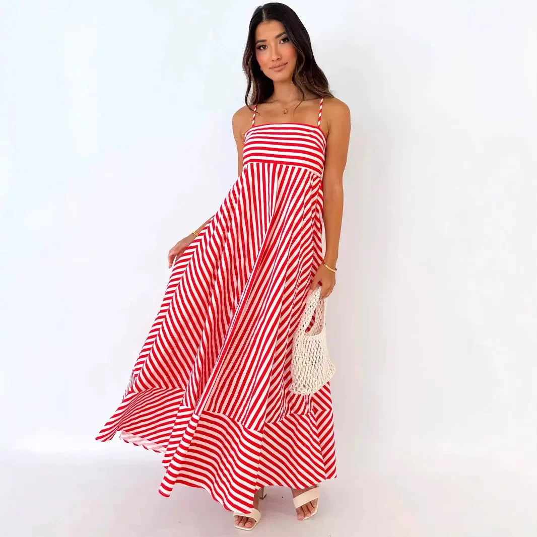 Sexy Off-Shoulder Backless Print Gown
