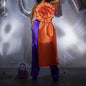 Elegant Backless 3D Flower Strapless Top Orange M